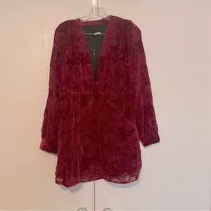 Reformation red velvet vintage style dress